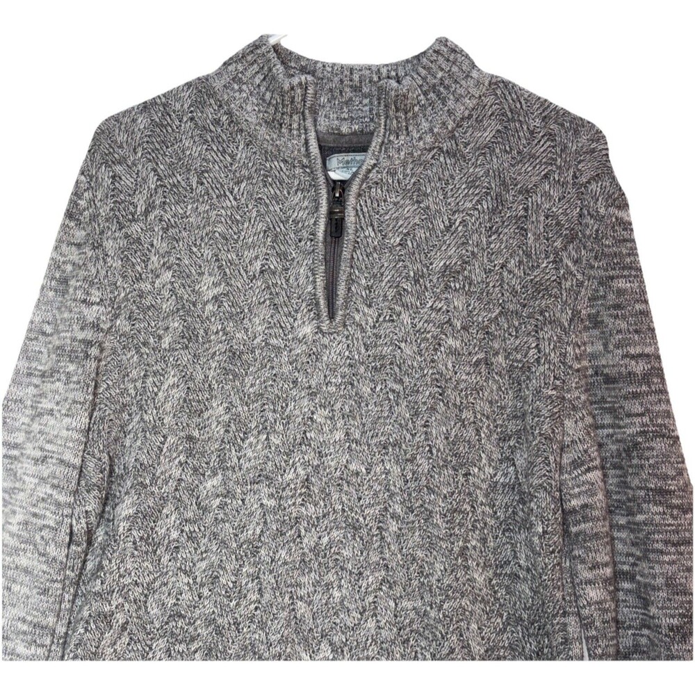 Method XL Men’s Long Sleeve Gray Sweater 1/4 Zipper Pull Over